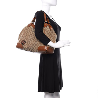 Gucci Monogram Medium Brick Lane Tote Brown 3 of 13