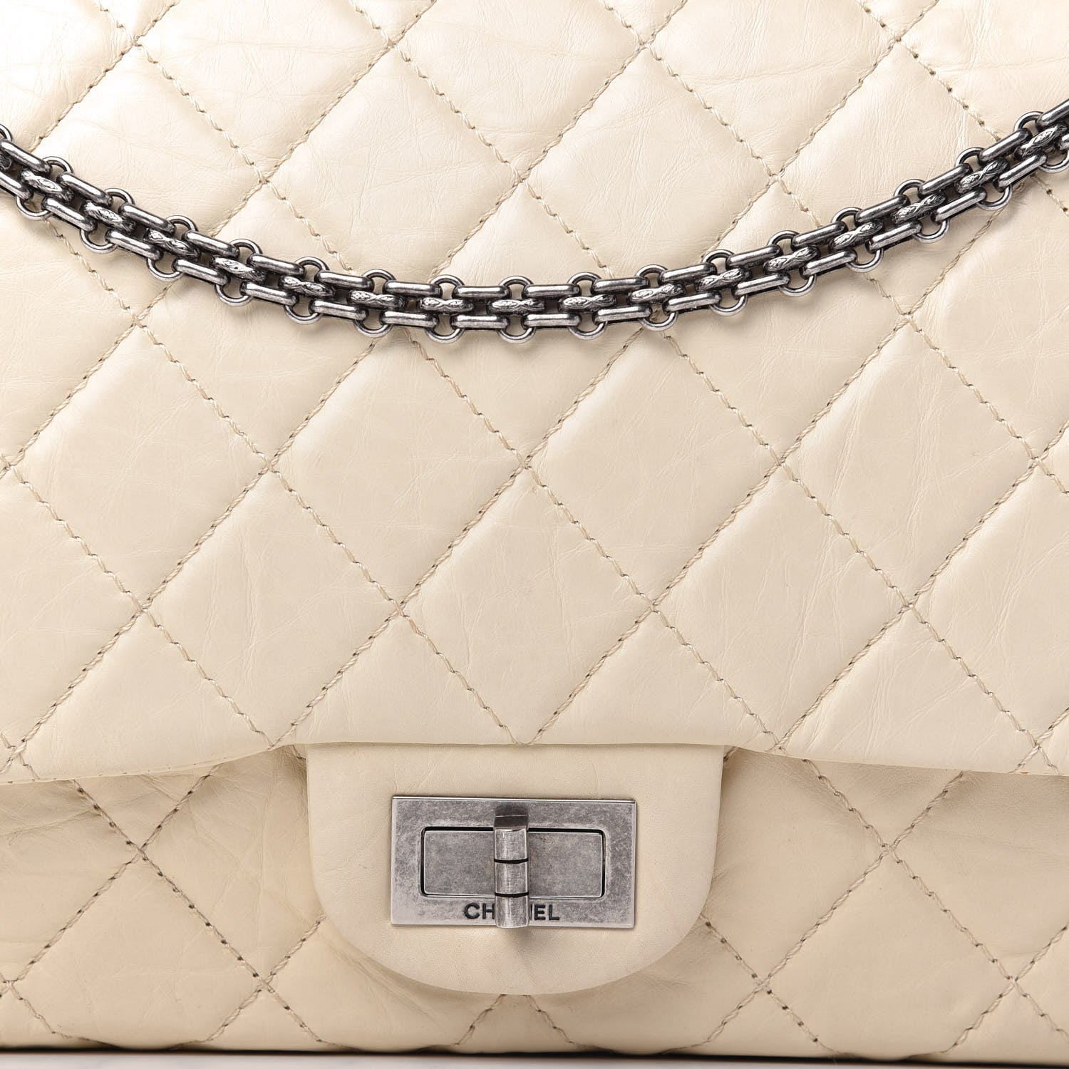 Chanel Aged Calfskin Quilted 2.55 Reissue 227 Flap Beige 10 of 10