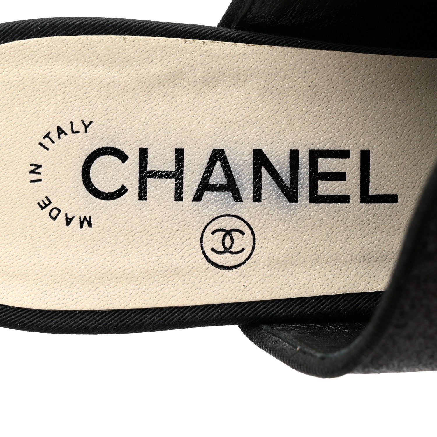 Chanel Fabric Glitter Cap Toe Logo Pumps 41 Black 8 of 9