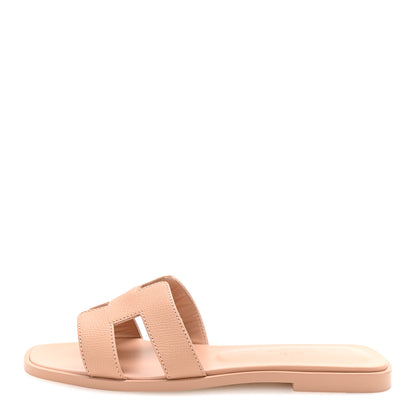 Hermes Epsom Oran Sandals 36.5 Beige Perlino 1 of 10