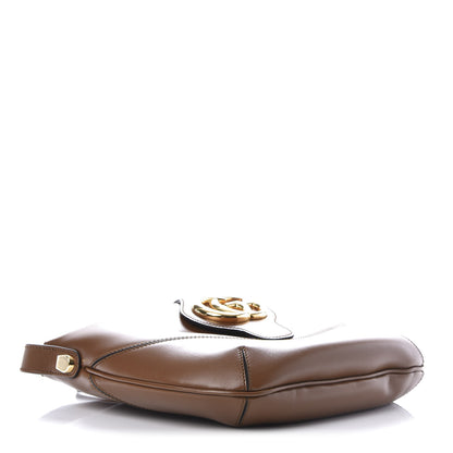 Gucci Boarded Plutone Calfskin Medium Arli Shoulder Bag Nocciola 4 of 12