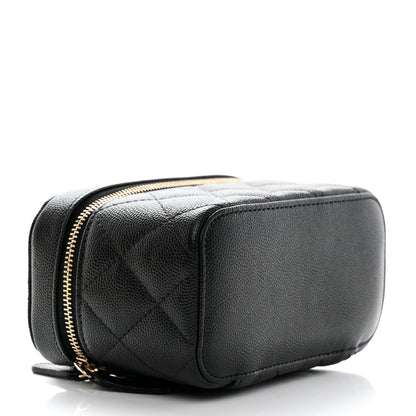 Chanel Caviar Quilted Watch Case Black 5 of 8