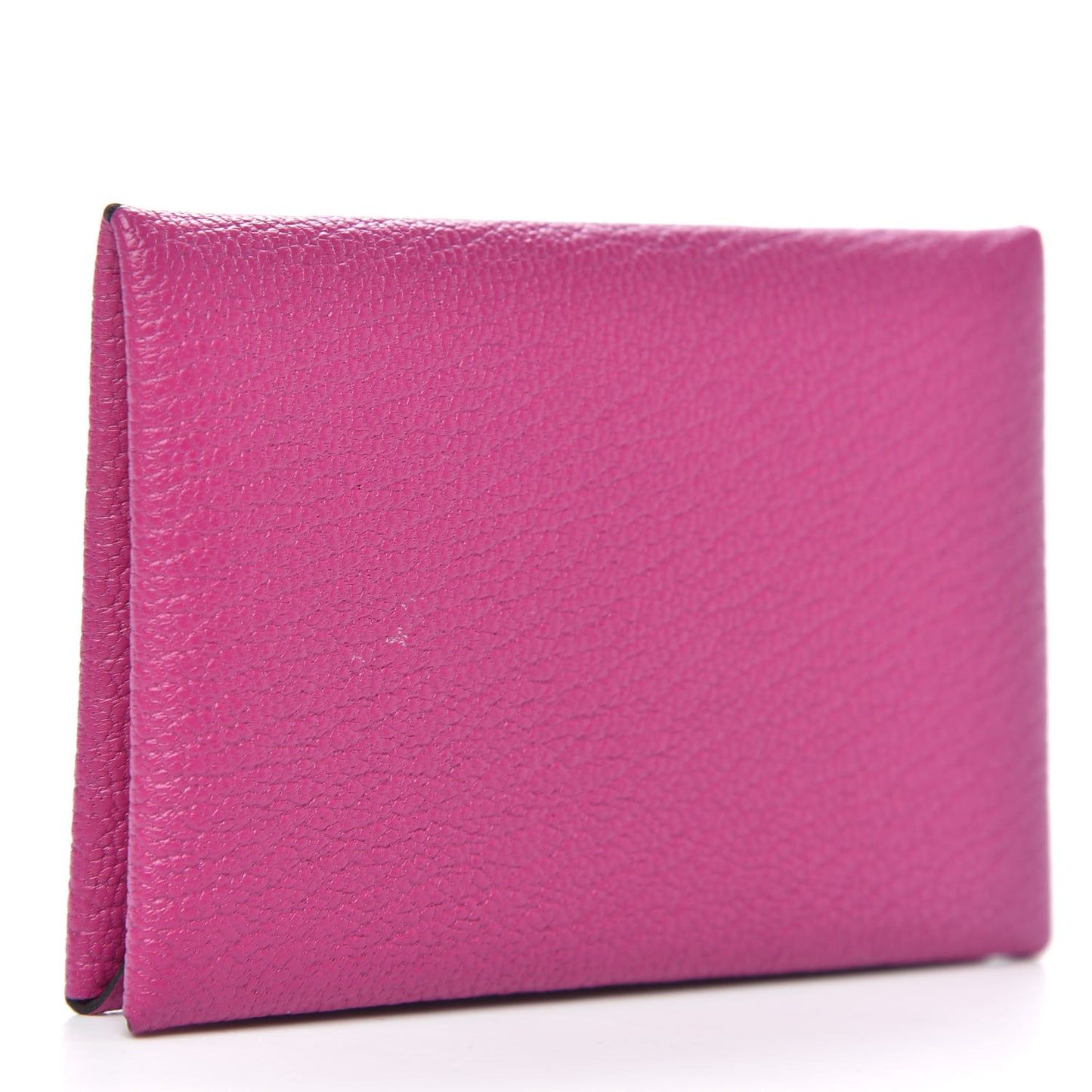 Chevre Mysore Calvi Card Case Rose Pourpre