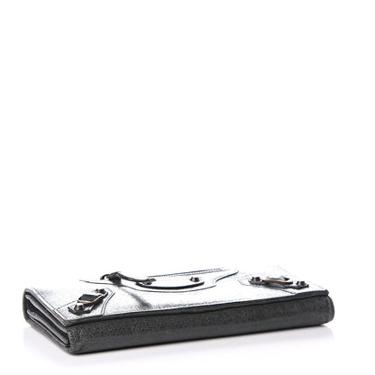 Balenciaga Agneau Classic Hardware Money Wallet Anthracite 3 of 8