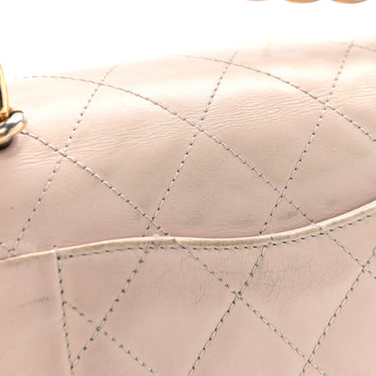 Chanel Glazed Calfskin Quilted Mini Straight Lined Flap Beige 14 of 16