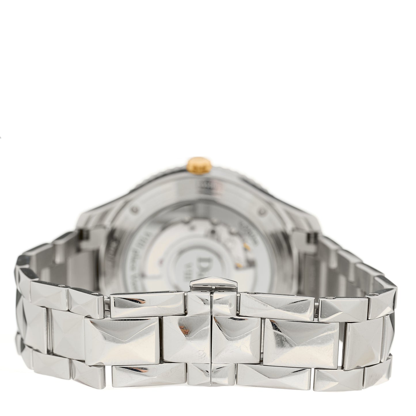 Stainless Steel 18K Yellow Gold Diamond Mother of Pearl 36mm Dior VIII Montaigne Automatic Watch