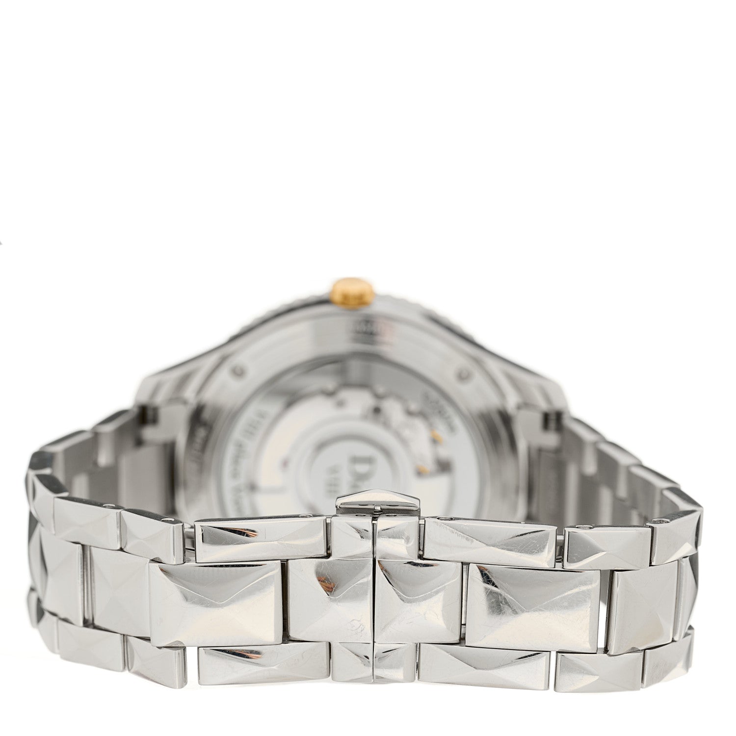 Christian Dior Stainless Steel 18K Yellow Gold Diamond Mother of Pearl 36mm Dior VIII Montaigne Automatic Watch 3 of 5