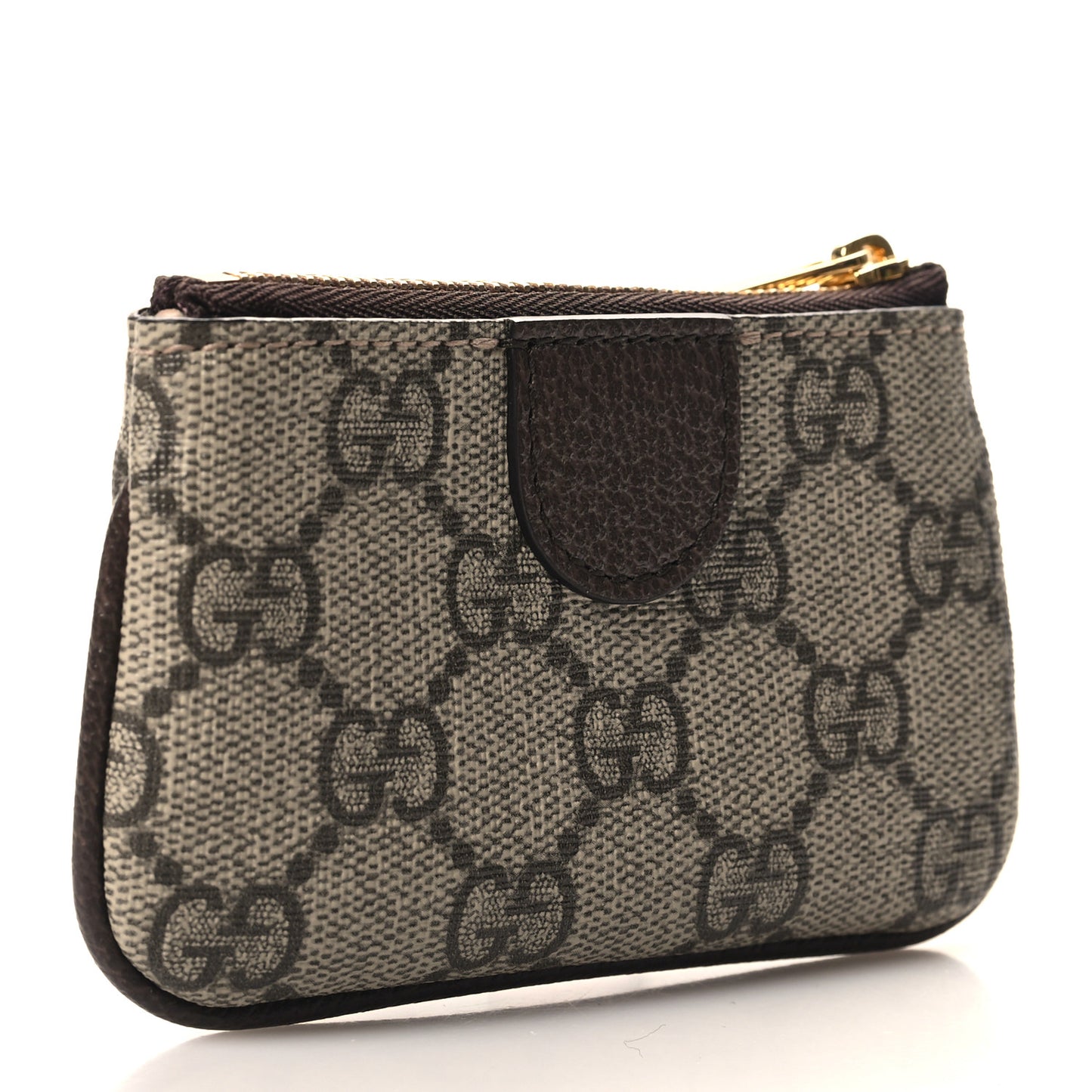 GG Supreme Monogram Web Ophidia Key Case Beige New Acero