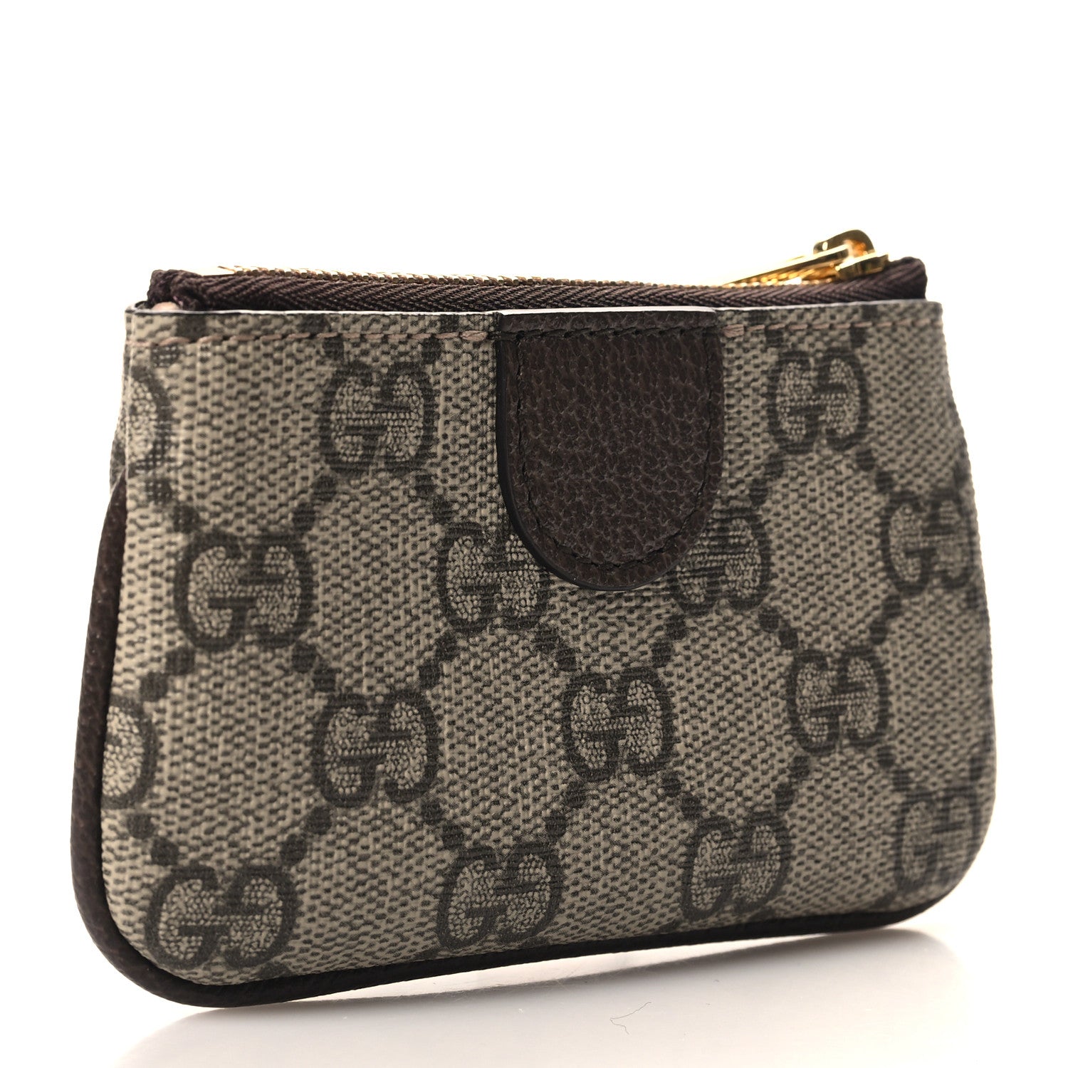 Gucci GG Supreme Monogram Web Ophidia Key Case Beige New Acero 3 of 8