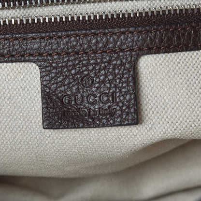 Gucci Monogram Medium Techno Horsebit Shoulder Flap Bag Dark Brown 8 of 9