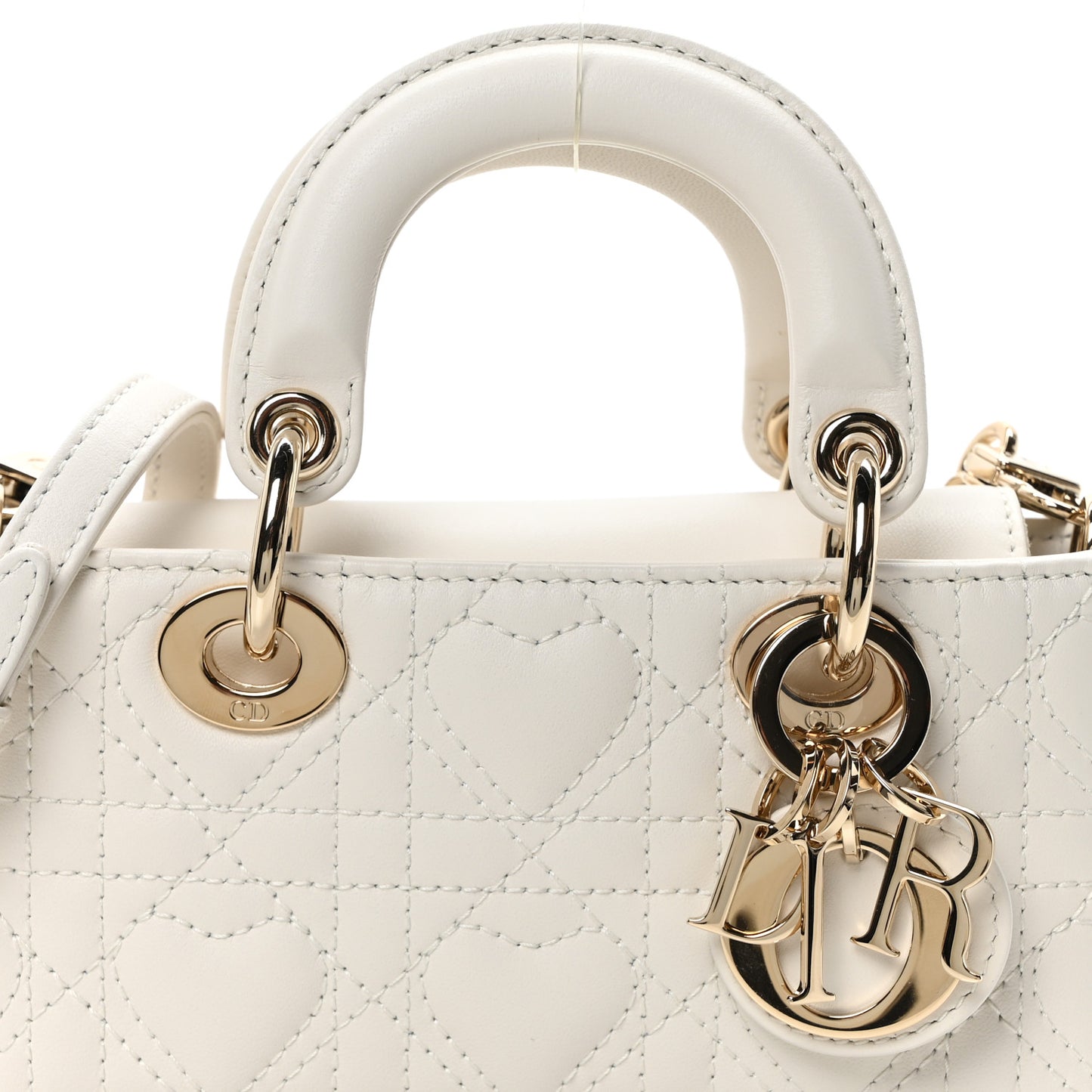 Lambskin Cannage Dioramour Micro Lady D-Joy Latte