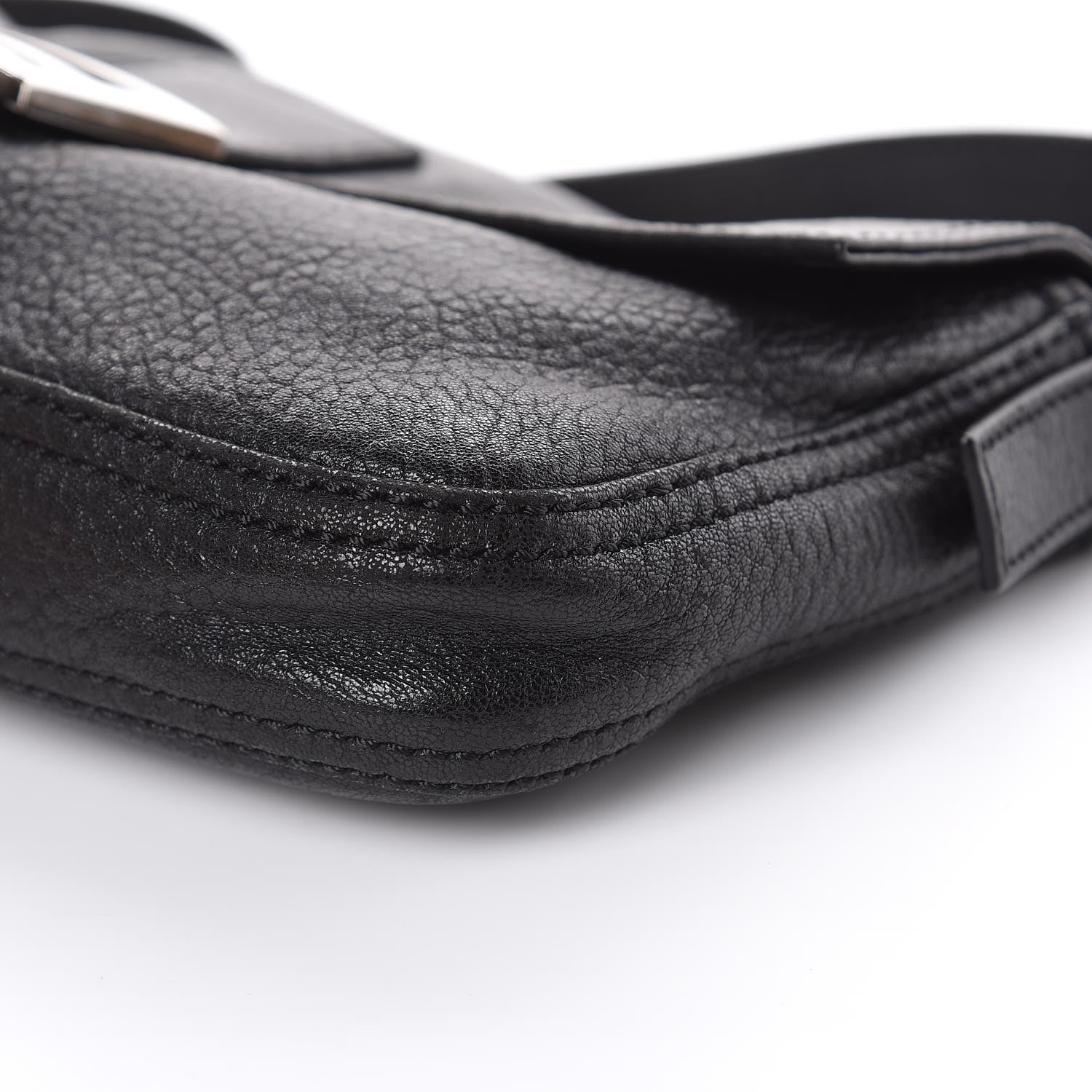 Fendi Nappa Elefante Baguette Black 8 of 12