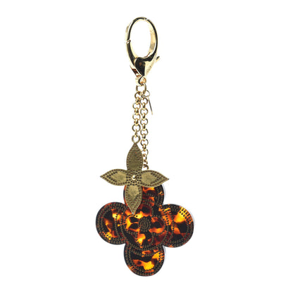 Louis Vuitton Stipply Flower Bag Charm Tortoise 1 of 5