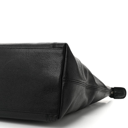Chanel Caviar CC Shopper Tote Black 10 of 12