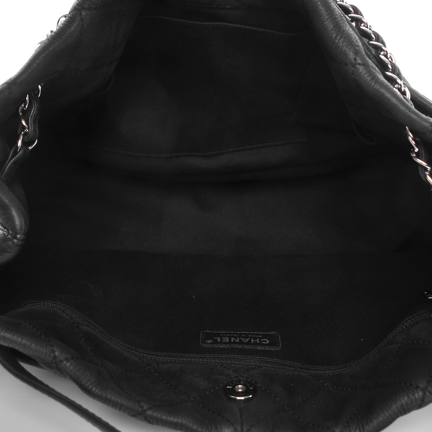 Chanel Ultra Soft Suede Natural Beauty Tote Navy Blue 5 of 7