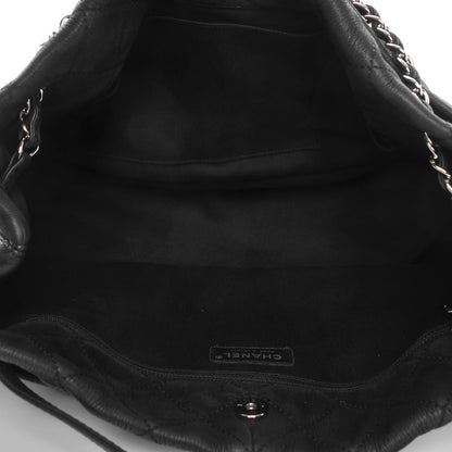 Chanel Ultra Soft Suede Natural Beauty Tote Navy Blue 5 of 7