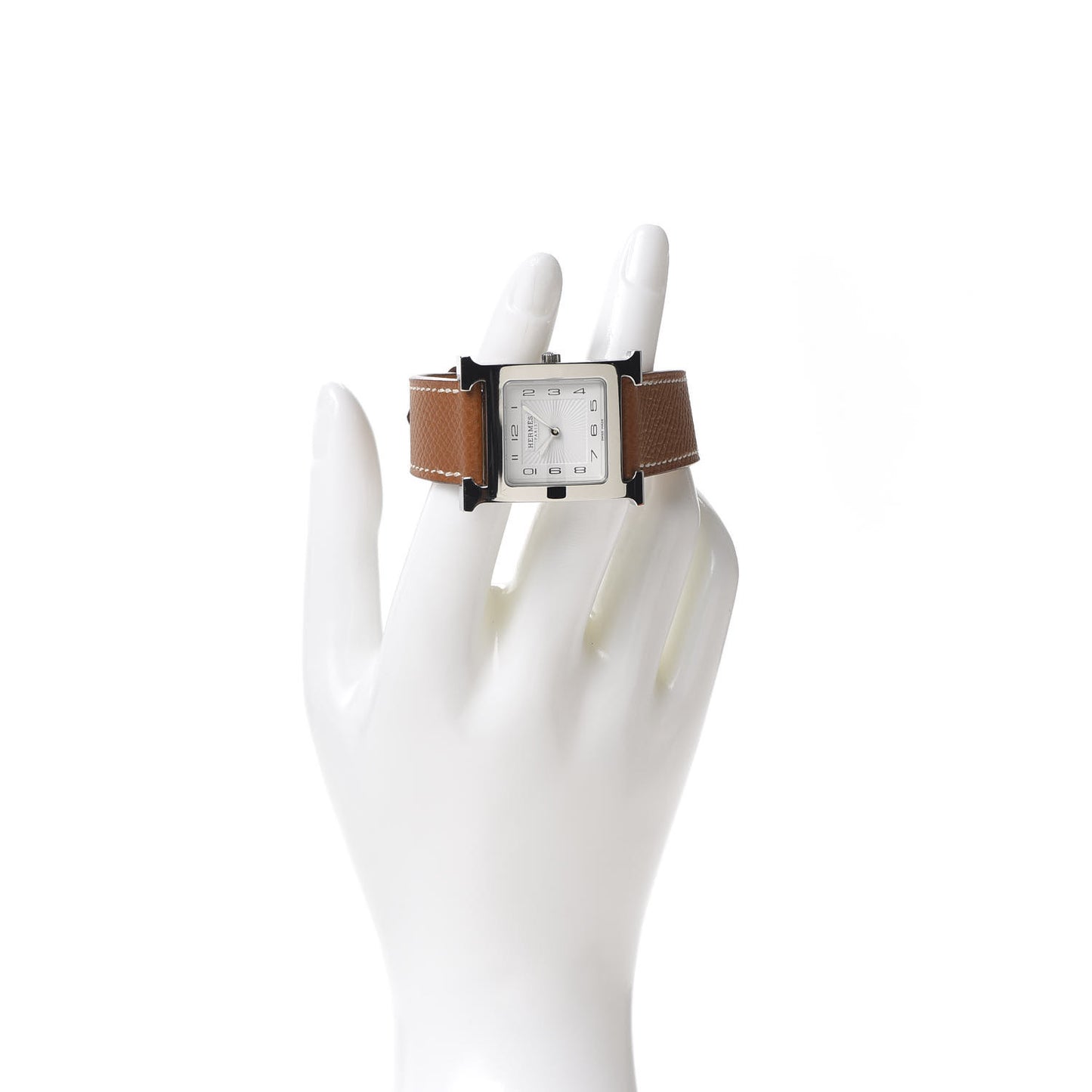 Stainless Steel Barenia 26mm Heure H Hour Quartz Watch Fauve
