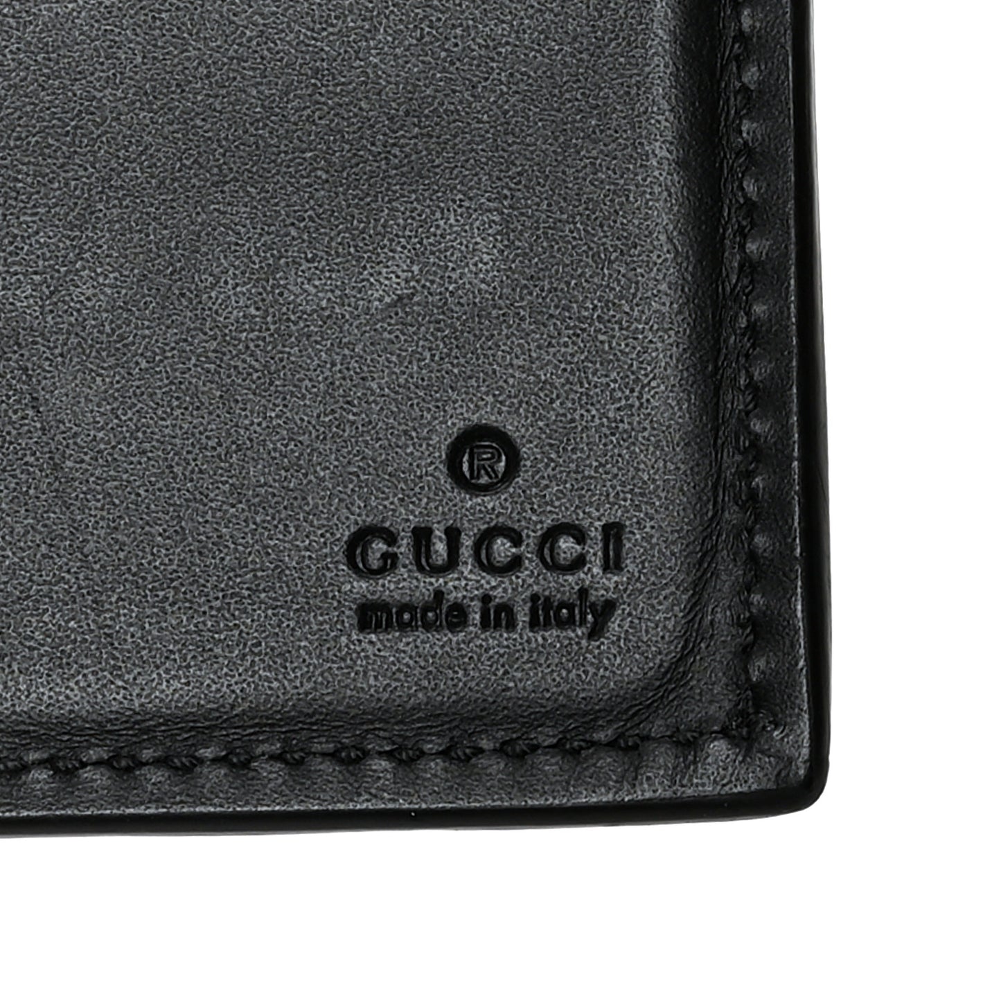 GG Supreme Monogram Selleria Calfskin Web New Web Bi-Fold Wallet Black
