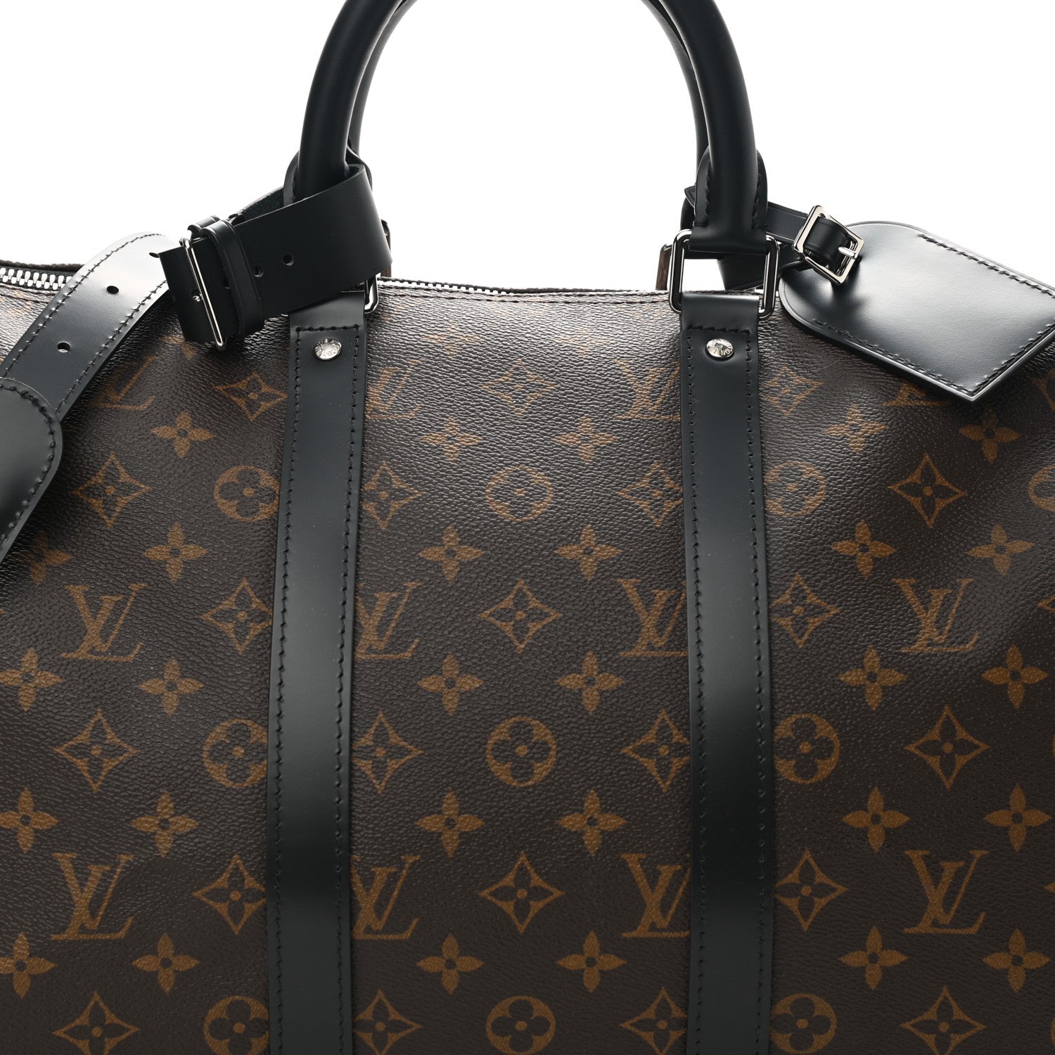Louis Vuitton Monogram Macassar Keepall Bandouliere 45 7 of 10