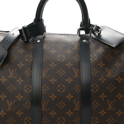 Louis Vuitton Monogram Macassar Keepall Bandouliere 45 7 of 10