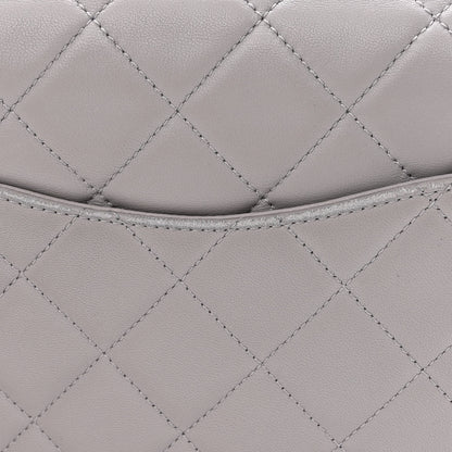 Chanel Lambskin Resin Quilted Flap Grey 11 of 11