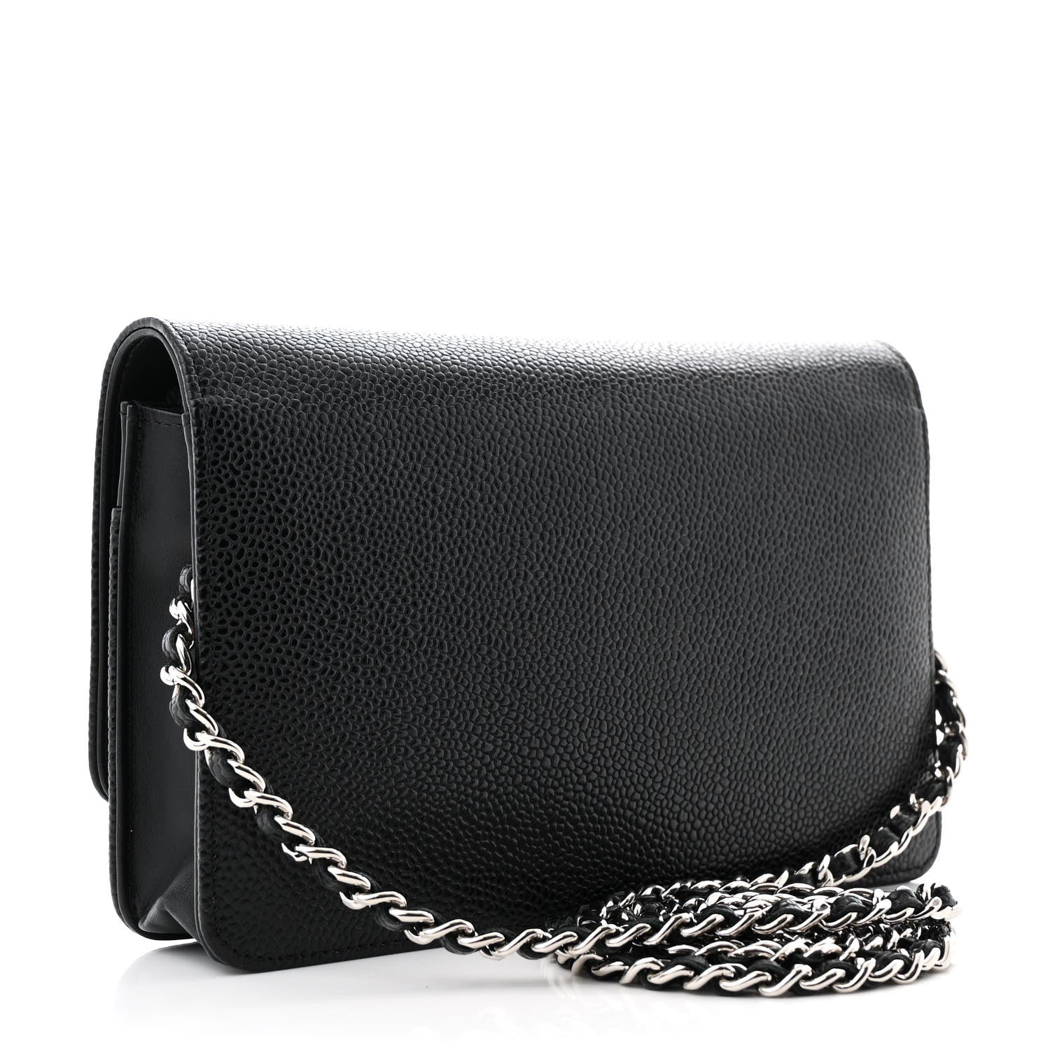 Chanel Caviar Timeless CC Wallet On Chain WOC Black 3 of 11