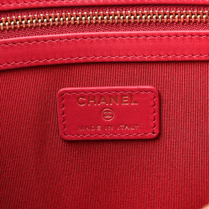 Chanel Goatskin Quilted Large Chanel 19 Cosmetic Case Black 6 of 8