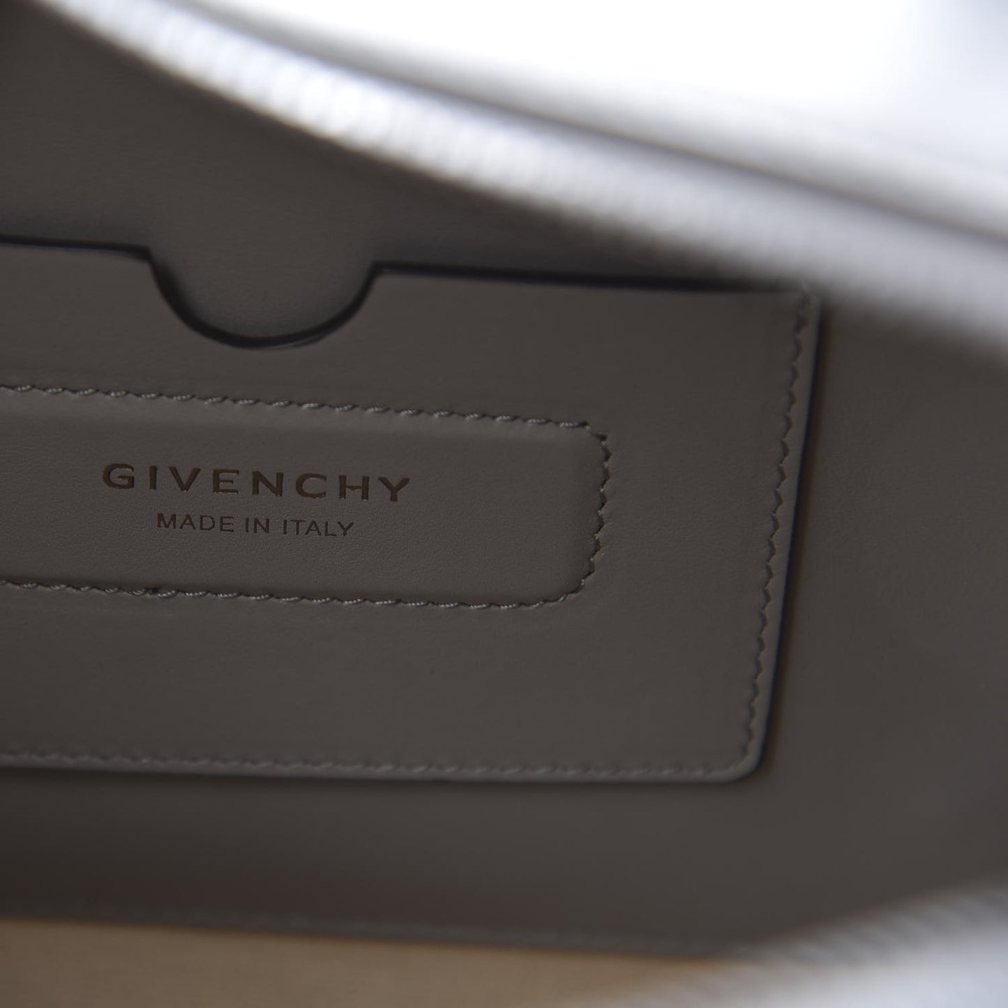 Calfskin Small Soft Antigona Pearl Grey
