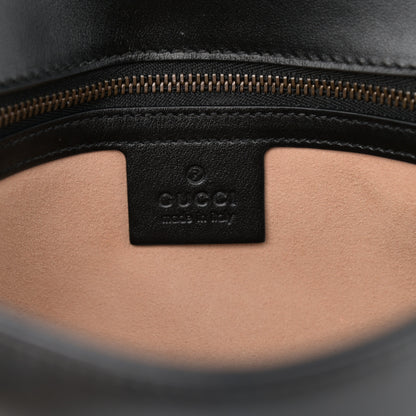 Gucci Calfskin Matelasse Small GG Marmont Shoulder Bag Black 5 of 13