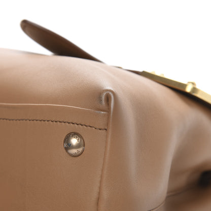 Prada City Calfskin Cahier Top Handle Bag Caramel 11 of 12