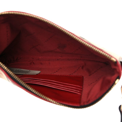 Burberry Horseferry Check Crossbody Clutch Bag Parade Red 4 of 12