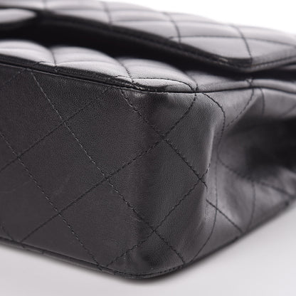 Chanel Lambskin Quilted Medium Double Flap Black 10 of 11