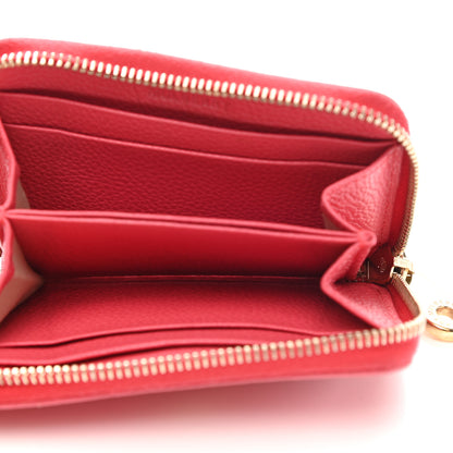 Mulberry Small Classic Grain Compact Zip Wallet Deep Pink 5 of 11