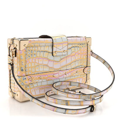 Louis Vuitton Alligator Royal Garden Petite Malle 3 of 10