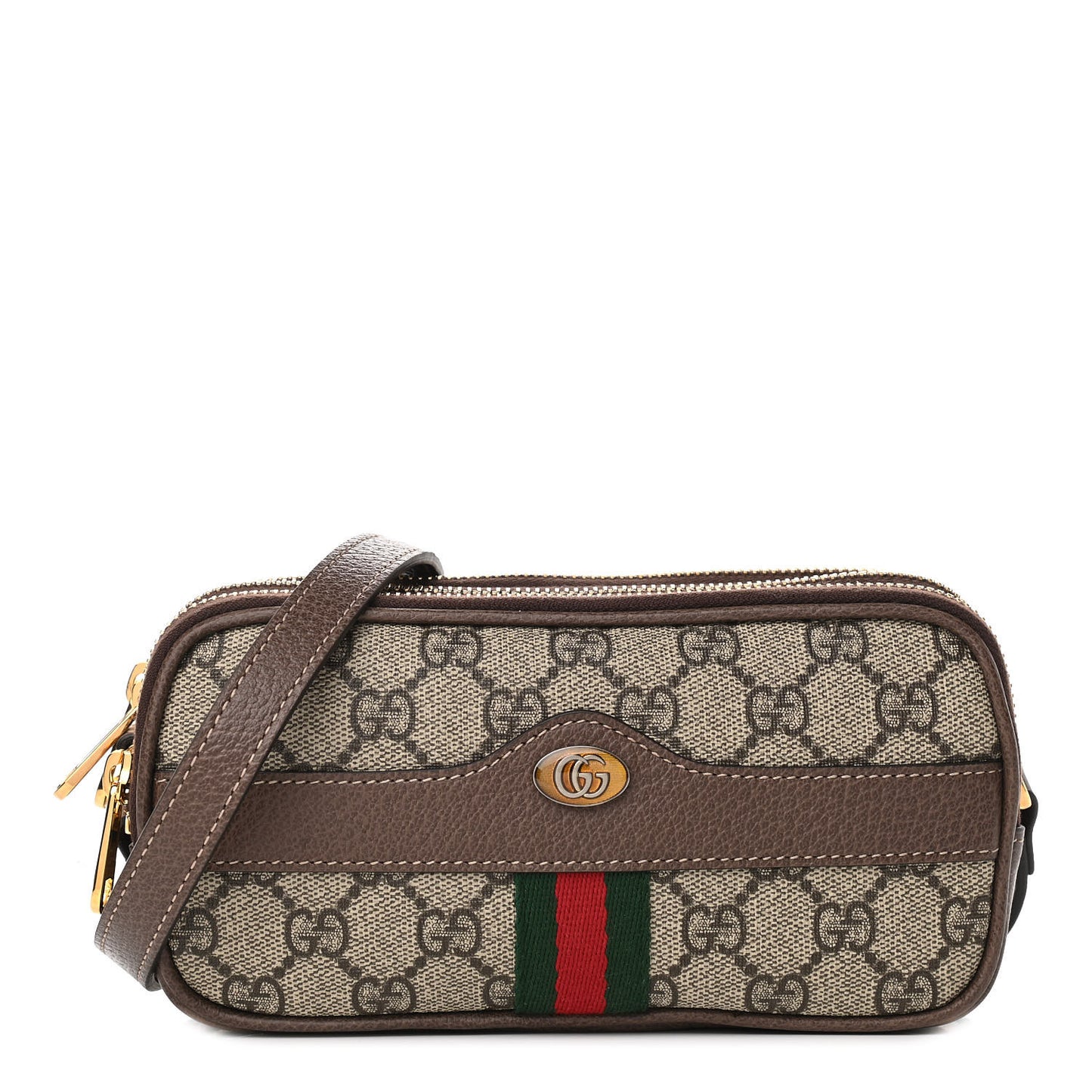 GG Supreme Monogram Web Mini Ophidia GG Bag Brown
