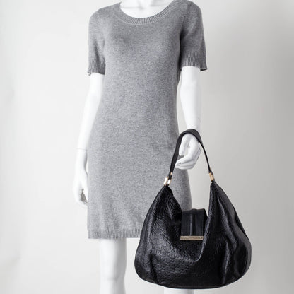 Gucci Guccissima New Ladies Web Hobo Black 2 of 9