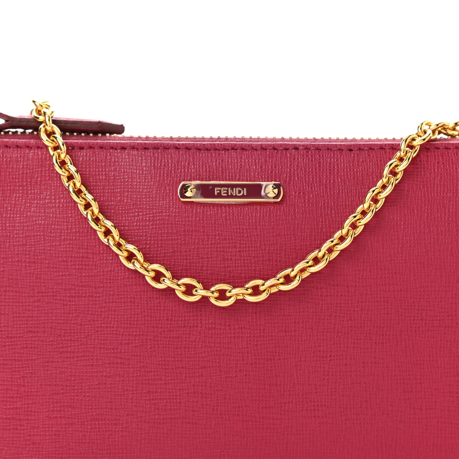 Fendi Vitello Elite Pochette Amarena 7 of 9