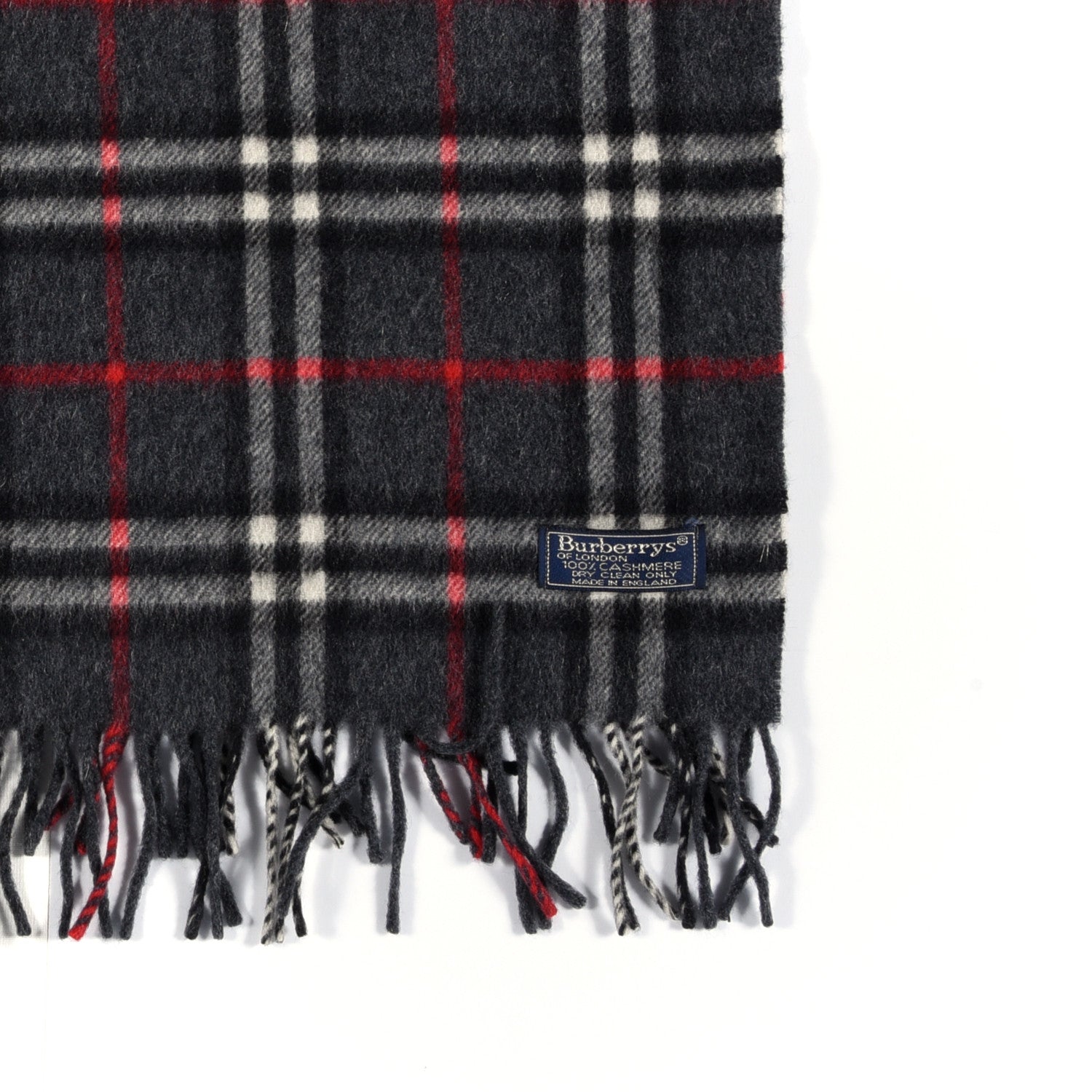 Burberry Cashmere House Check Scarf Grey 3 of 3