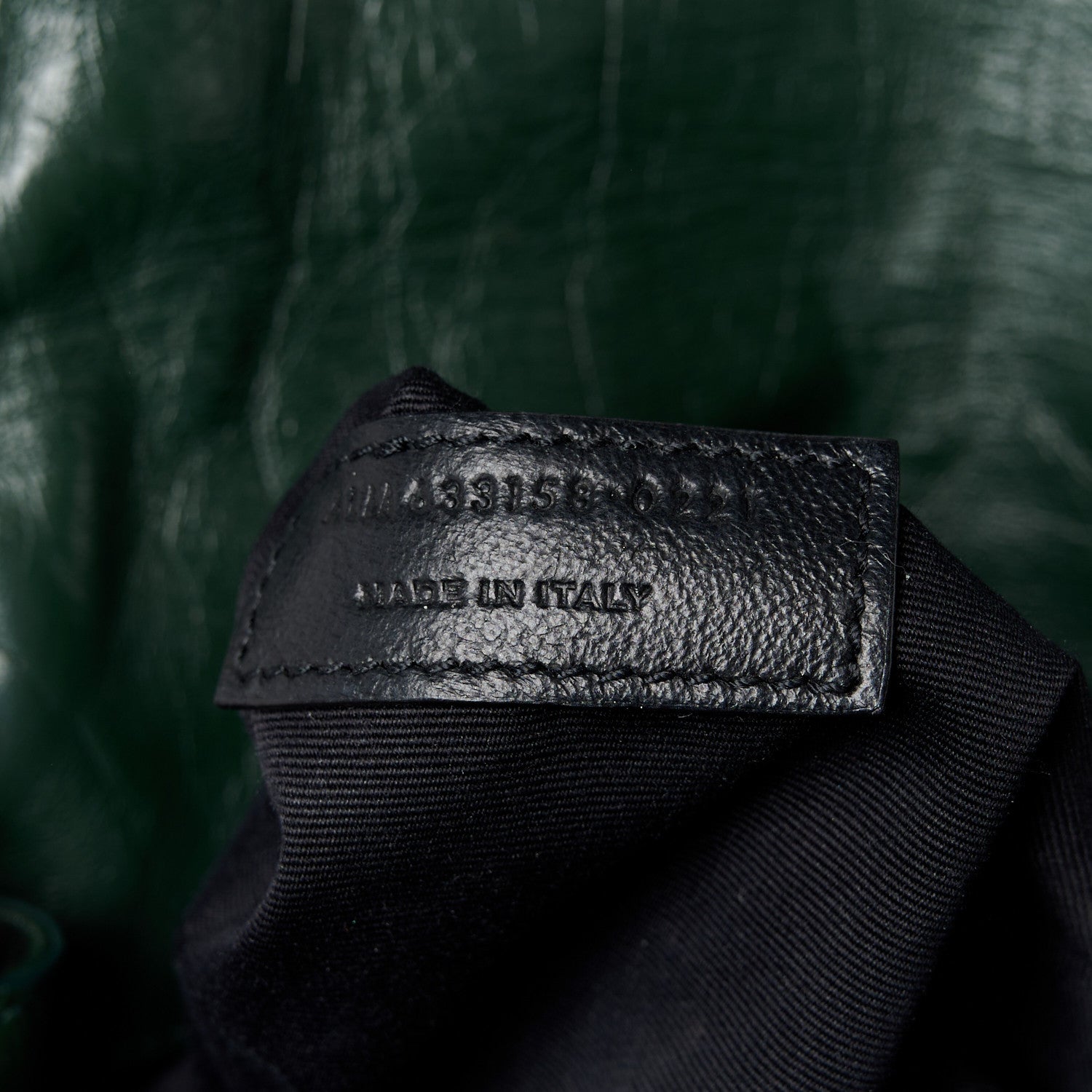 Saint Laurent Crinkled Calfskin Matelasse Monogram Medium Niki Chain Satchel Military Olive 8 of 12