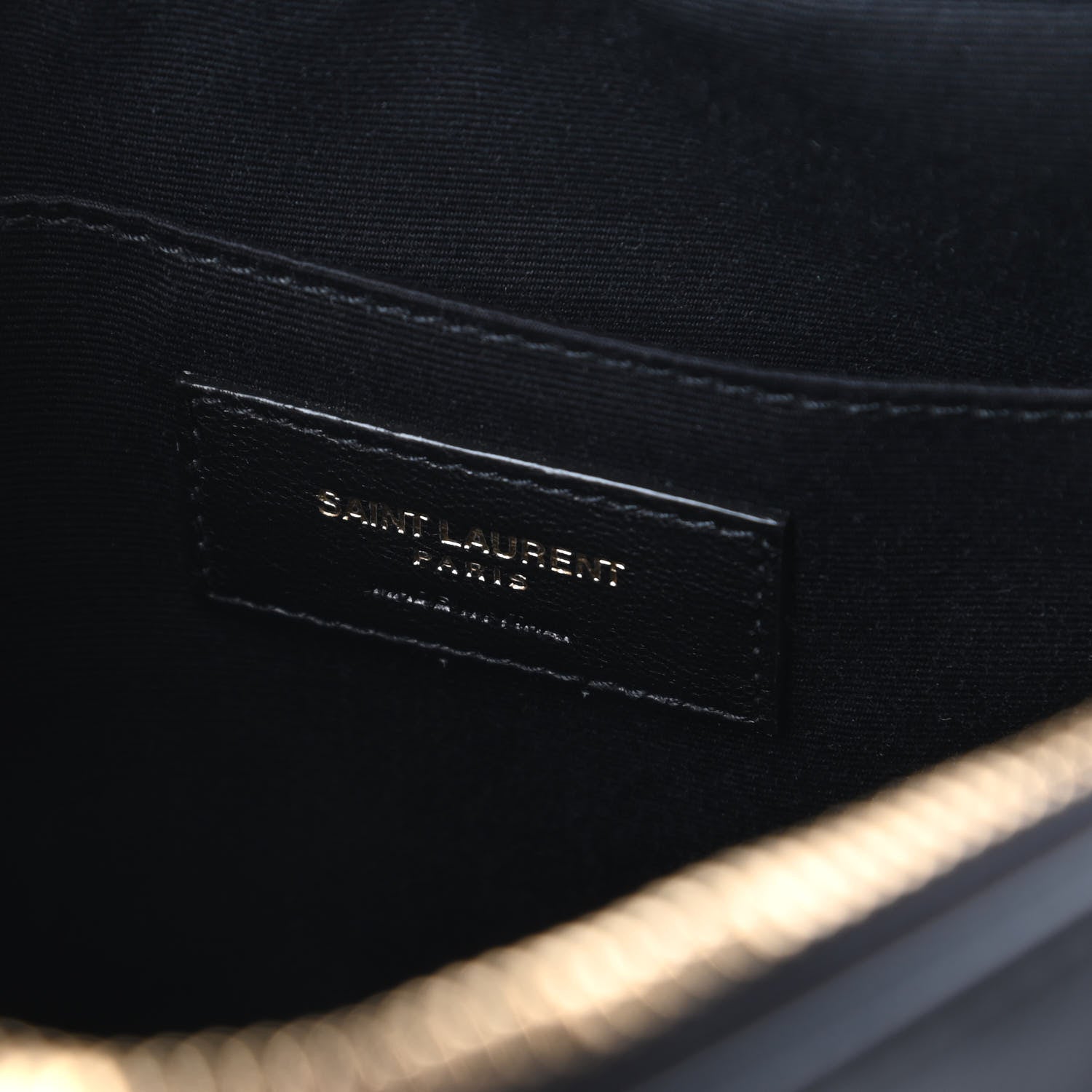 Saint Laurent Calfskin Matelasse Monogram Lou Camera Bag Black 8 of 10