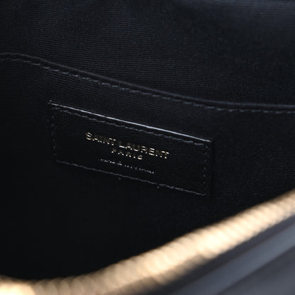 Saint Laurent Calfskin Matelasse Monogram Lou Camera Bag Black 8 of 10