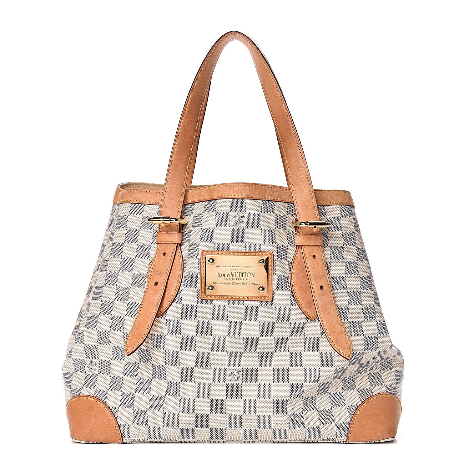 Louis Vuitton Damier Azur Hampstead MM 1 of 13