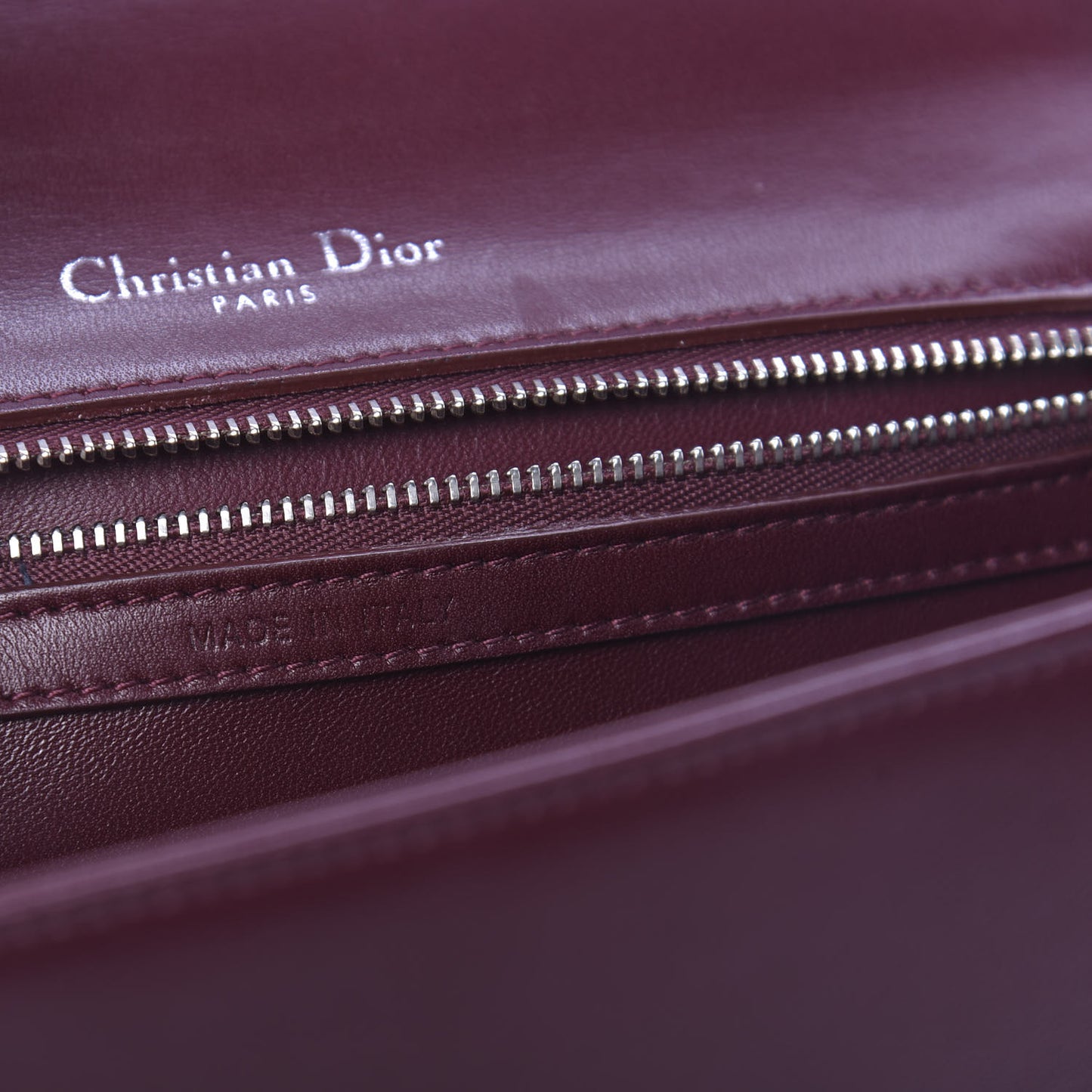 Lambskin Sequin Medium Diorama Flap Bag Plum