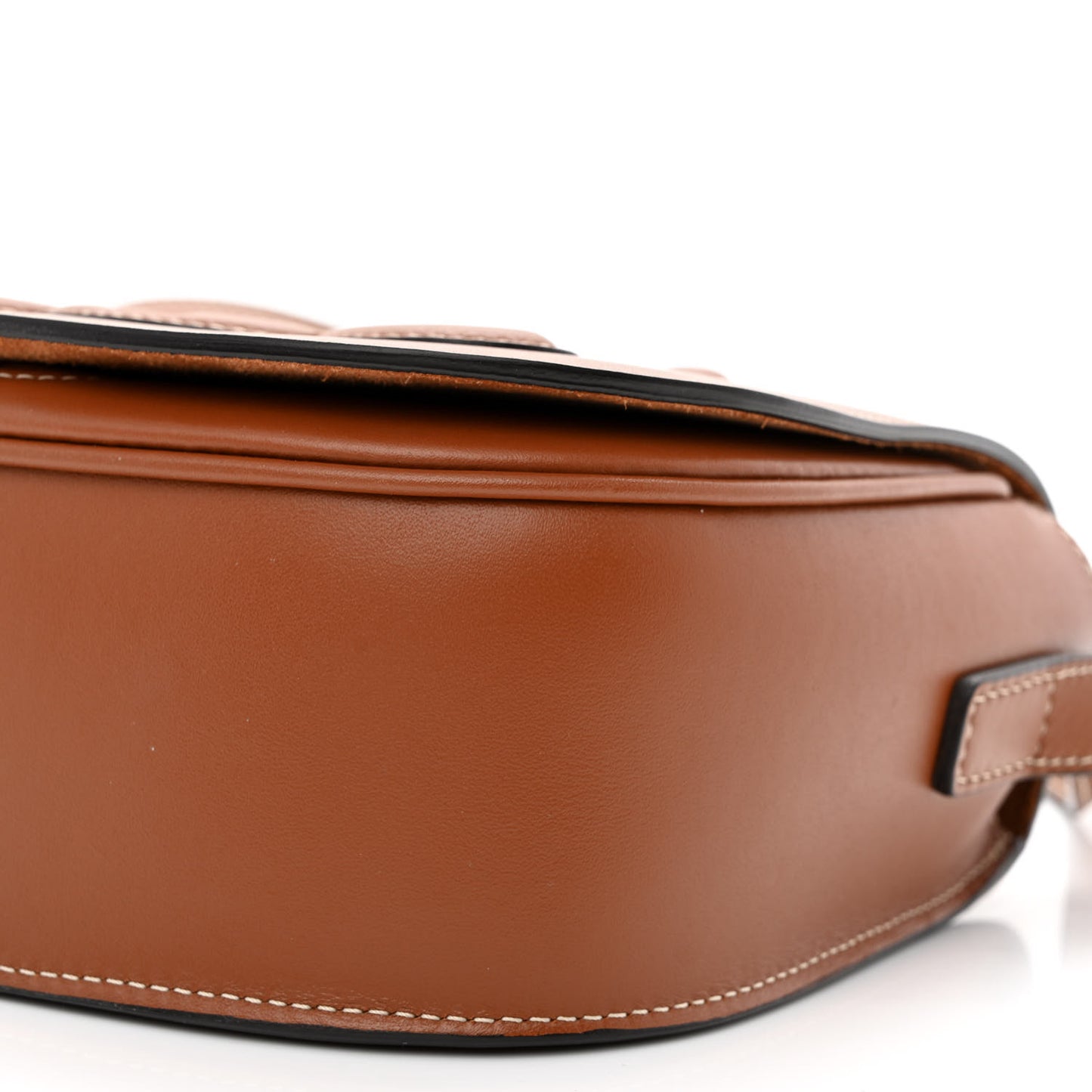 Smooth Calfskin Cuir Triomphe Folco Crossbody Bag Tan