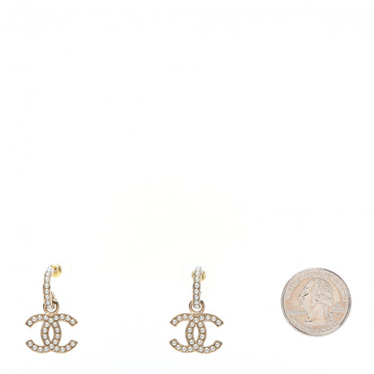 Chanel Pearl CC Hoop Drop Earring Gold 2 of 5