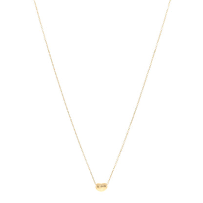 Tiffany 18K Yellow Gold 6.5mm Elsa Peretti Bean Pendant Necklace 1 of 3