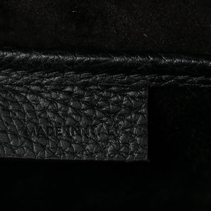 Celine Drummed Calfskin Nano Luggage Black 6 of 10
