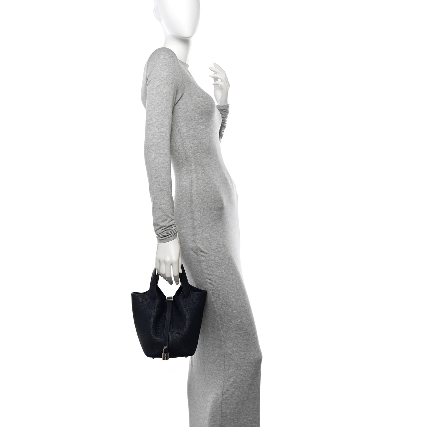 Taurillon Clemence Picotin Lock 18 PM Bleu Nuit