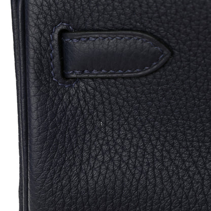 Hermes Taurillon Clemence Kelly Ado Backpack Bleu Nuit Rose D'ete Rouge H 11 of 11