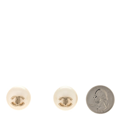 Chanel Pearl CC Large Earrings Gold 2 of 5
